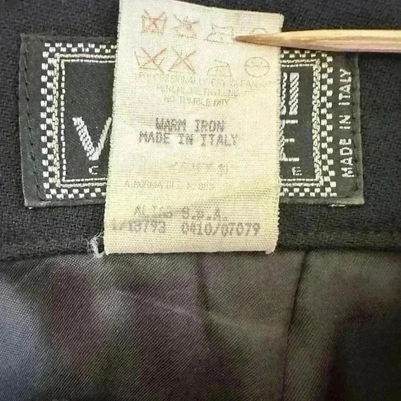 Gianni Versace Couture- Rare Vintage 1980’s-1990’s Black Wool Pencil Skirt EUC! - Picture 11 of 11